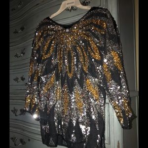 Vintage sequined shirt